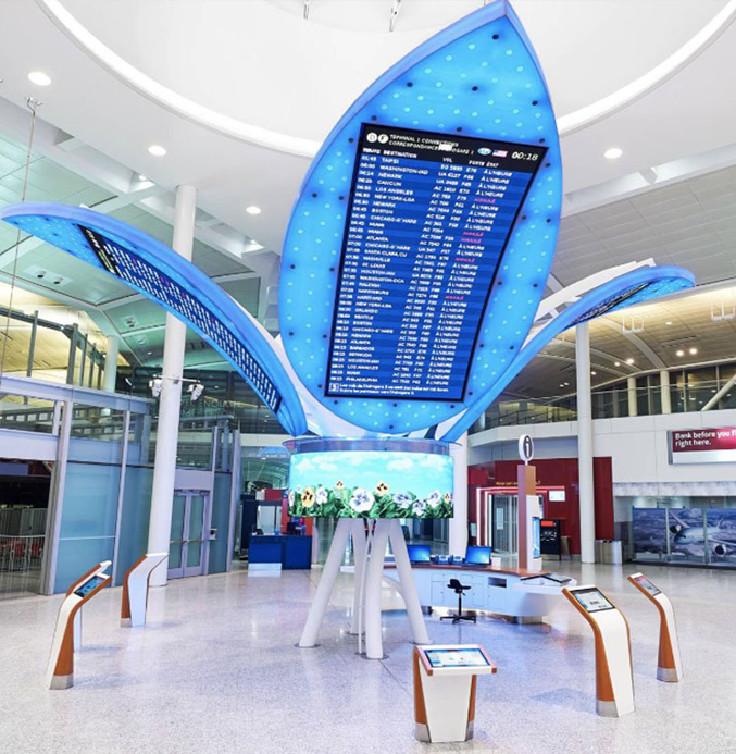 led wall screen display indoor – LEDSINE – Airport Navigation led wall screen display indoor - LEDSINE - Airport Navigation